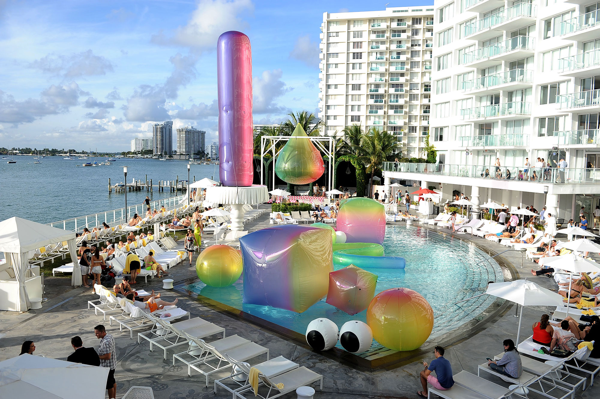 "Somewhere Over The Rainbow", Commissioned by The Morgans Hotel Group (at the Mondrian) for Art Basel Miami Beach, 2013
