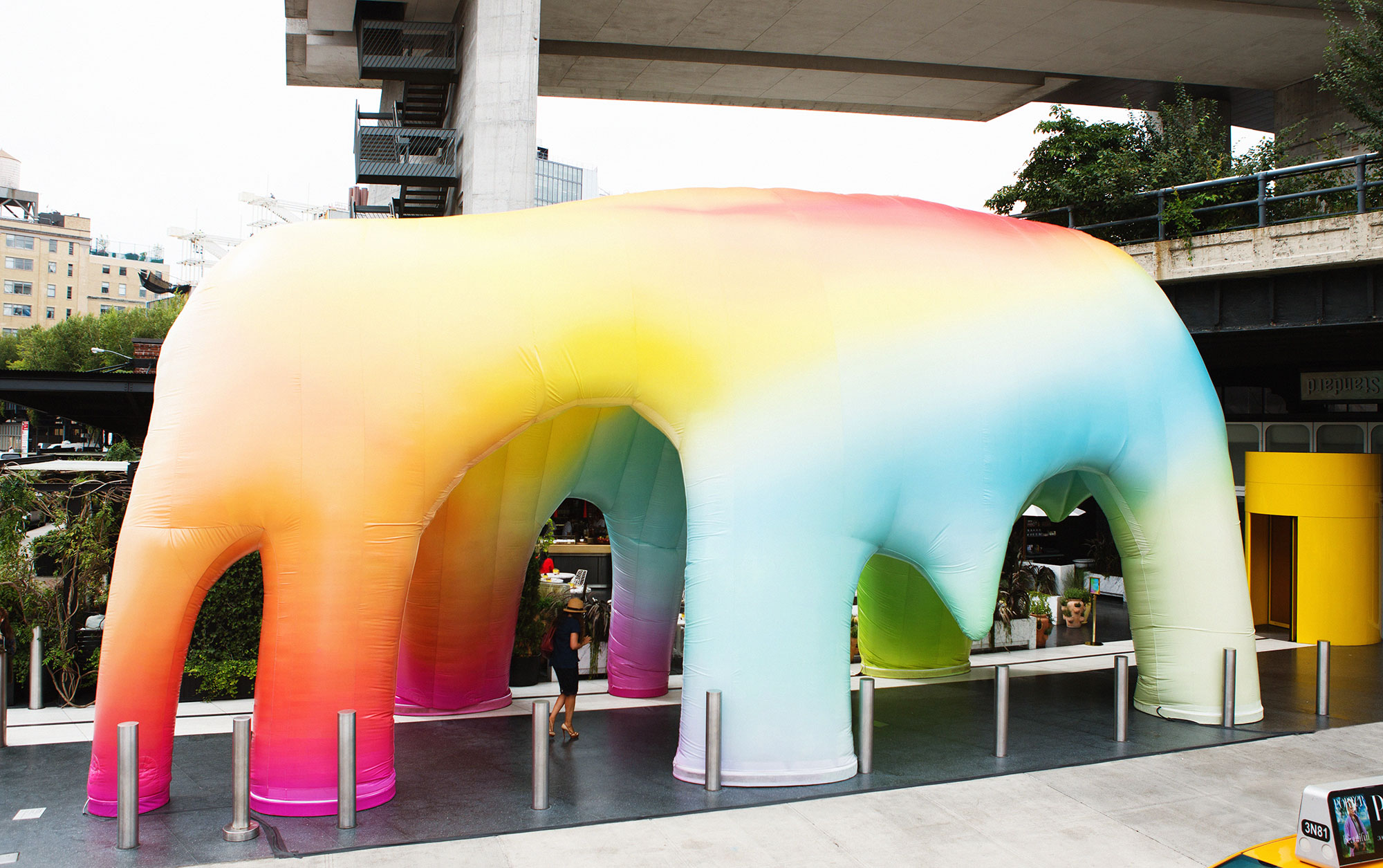 "Light Cave" at the Standard High Line, 2014. Image courtesy of Markus Marty