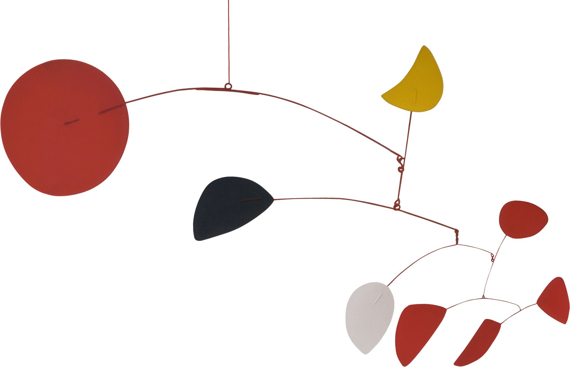 Yellow Moon (Croissant jaune) Alexander Calder (1898–1976), 1966. Painted sheet metal, metal rods and steel wire, 162.6 x 243.8 x 177.8 cm. Solomon R. Guggenheim Foundation, Hannelore B. and Rudolph B. Schulhof Collection, bequest of Hannelore B. Schulhof, 2012, 2012.33 Photo by David Heald. © Calder Foundation New-York, by SIAE 2016.