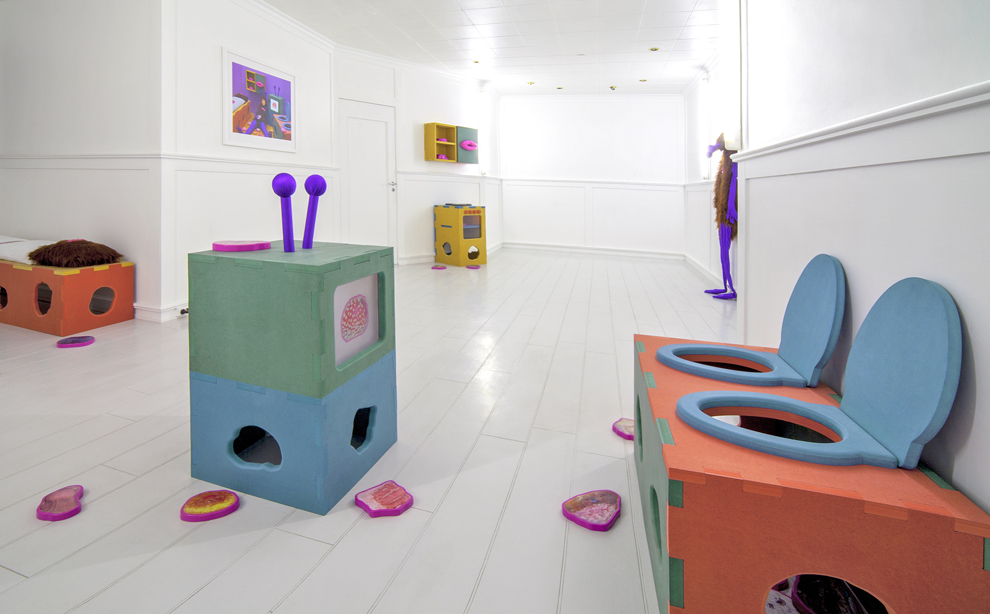 Anja Carr: "FEED --> FEEL" Solo exhibition at Nebbelux, Fredrikstad, NO 2016 © Anja Carr
