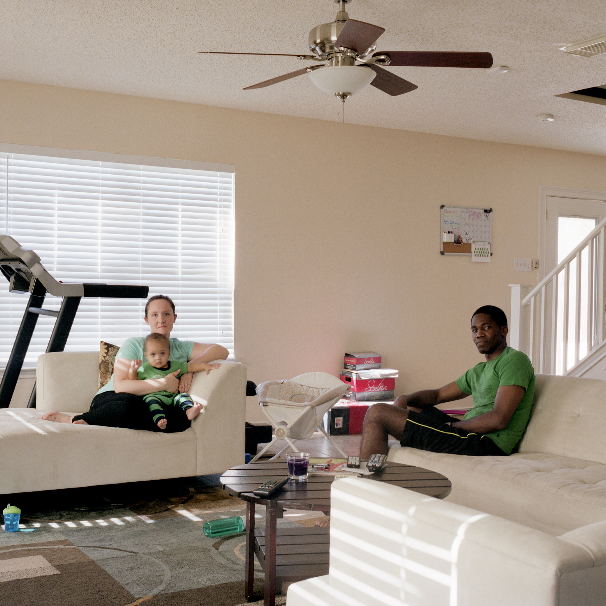 Tanja Hollander, Melody, Ike + Zachary Nwangburuka, Converse, Texas, 2015 Archival pigment print 42x42”