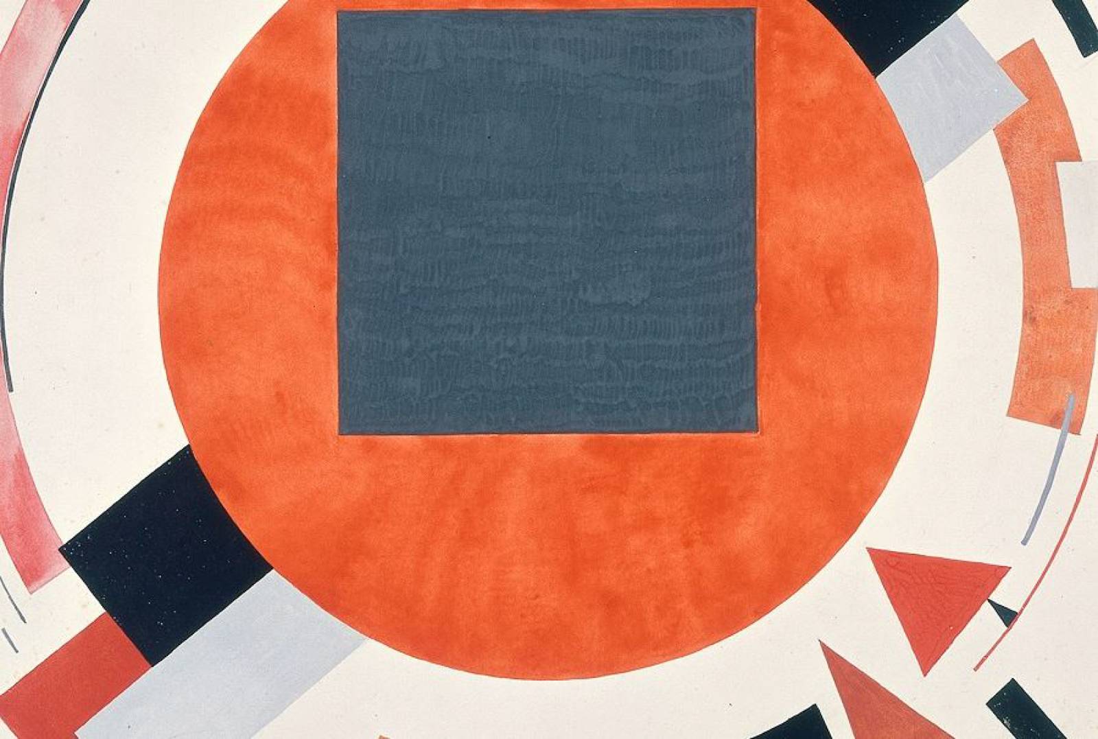Imagine Moscow. El Lissitzky, Proun, 1922-23, gouache pencil on paper. Van Abbemuseum, Eindhoven