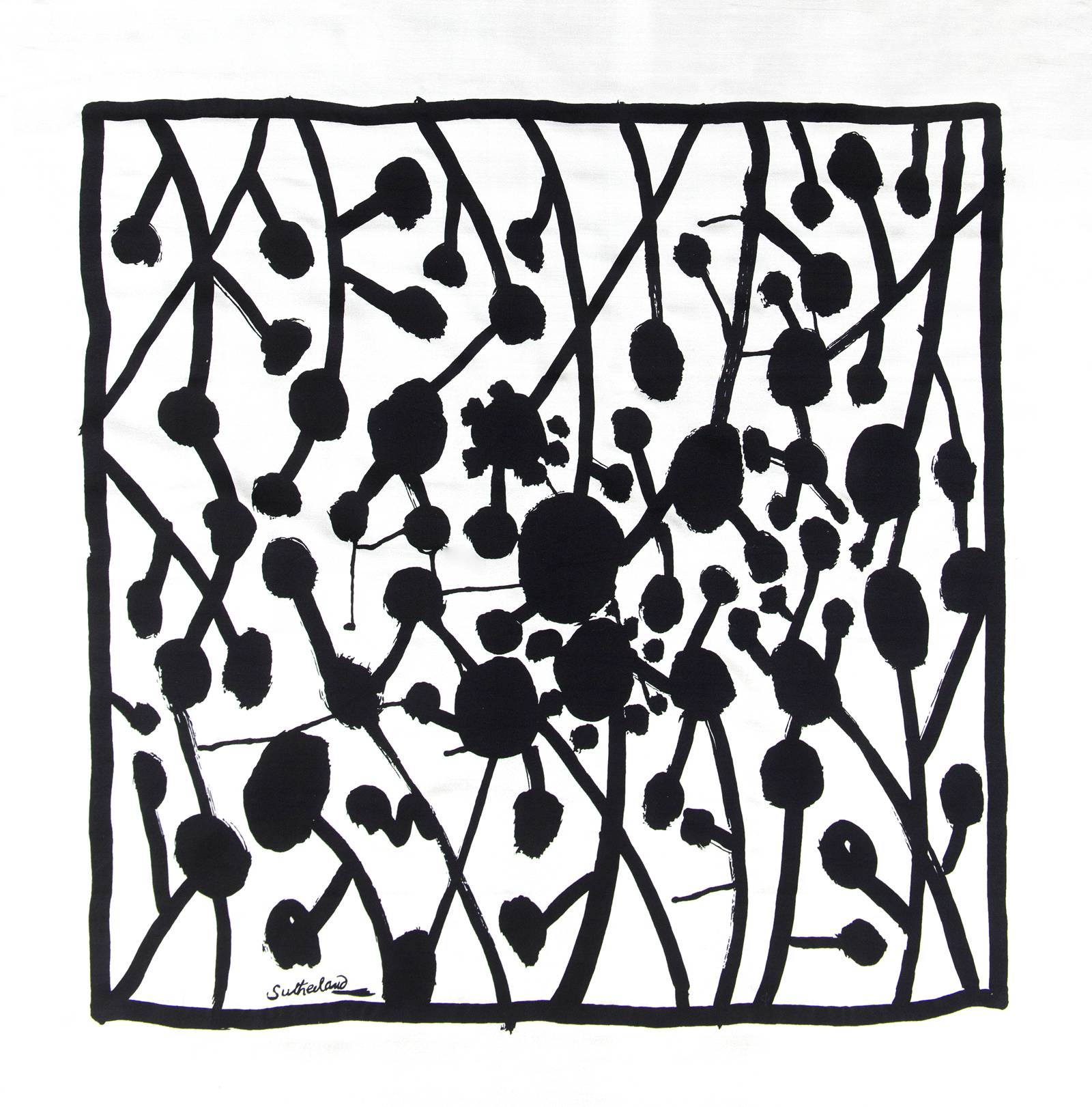 GrahamSutherland_Trellis_1946_AscherStudio_ScreenPrintedSilkTwill