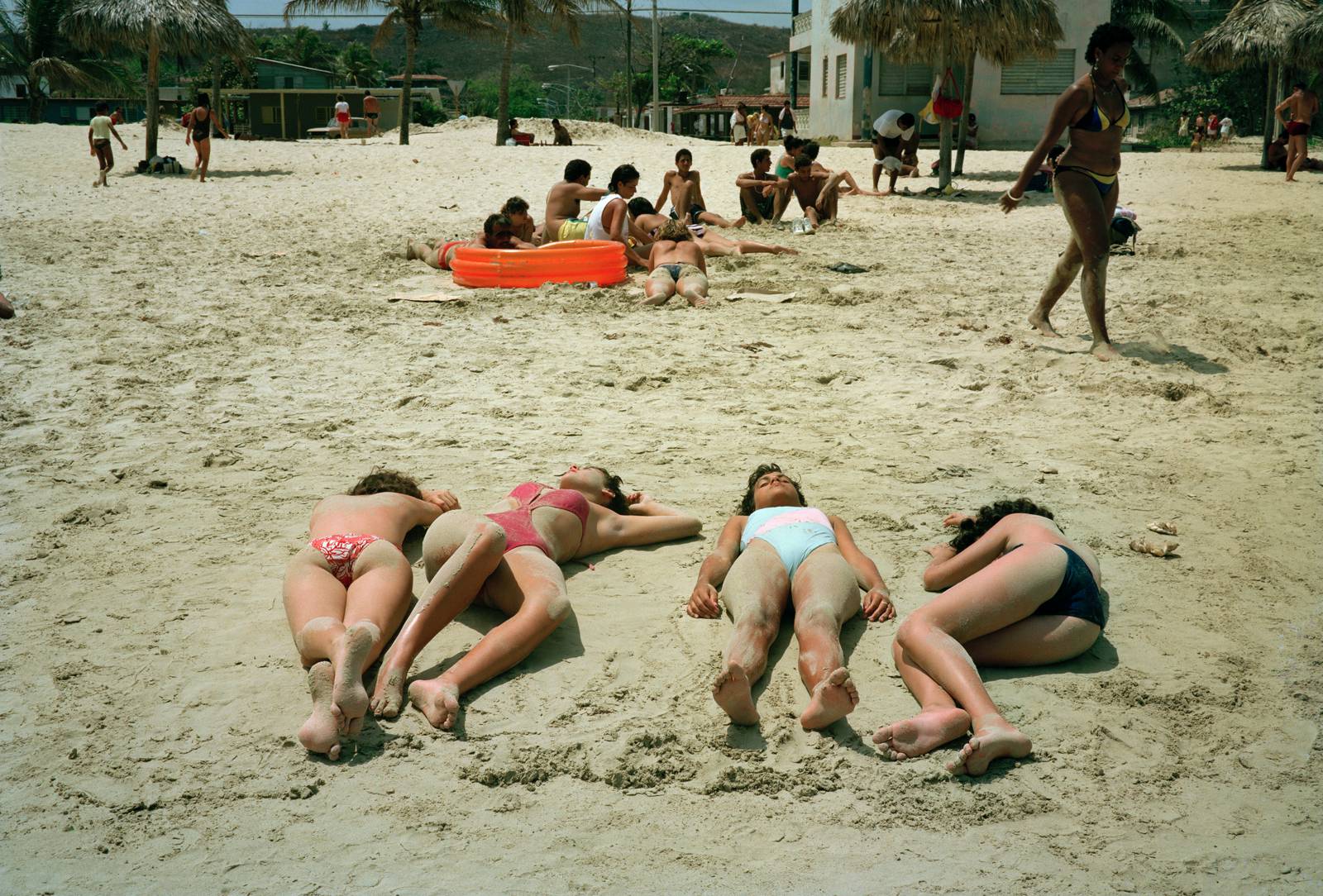 Giovan_Tria_Girls at the Beach_Santa Maria Del Mar, Cuba_1990